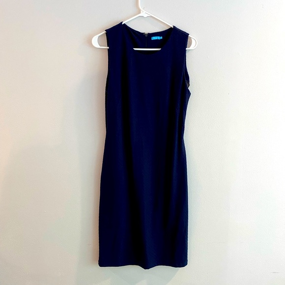 Navy Sleeveless J. McLaughlin dress, very gently used - Picture 1 of 3